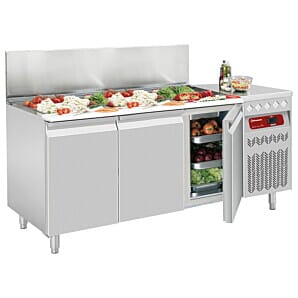 Diamond SG3-G4/P9 3 Door Stainless Steel Refrigerated Counter with Refrigerated Structure, 403 Litres