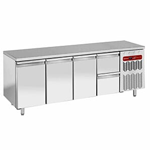 Diamond TG4N/H-R2_1XK1/2-H 3 Door & 2 Drawer Stainless Steel Refrigerated Counter