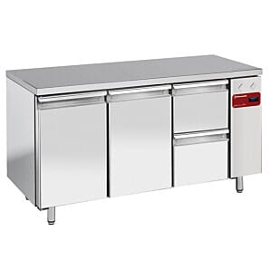 Diamond TS3N/H_1XK1/2-H 2 Door & 2 Drawer Stainless Steel Refrigerated Counter