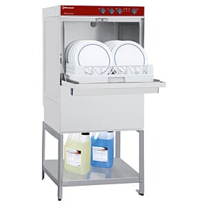 Diamond DC502/6M_BD/F-S 500mm Basket Frontloading Dishwasher with Open Understorage, 18 Plates