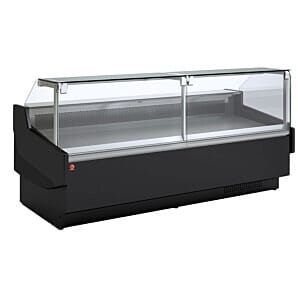 Diamond ORL/15-AV-B5 Black Refrigerated Serveover Counter with Understorage, 1625mm