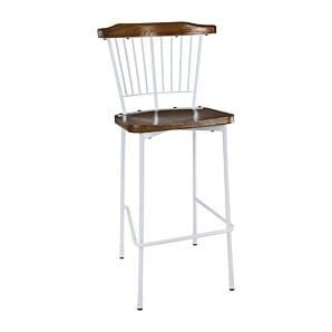 Bolero Scandi High Stools White (Pack of 2) - FB872