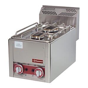 Diamond GS6/2FT-N 2 Burner Countertop Gas Range Cooker