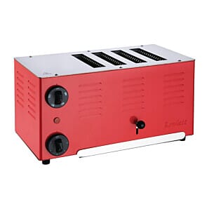 Rowlett CH175 Rowlett Regent 4 Slot Toaster Traffic Red with 2x Additional Elements