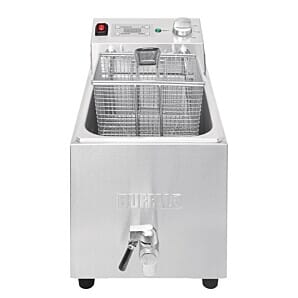 Buffalo Single Tank Single Basket 8Ltr Countertop Fryer with Timer 6kW - FC376