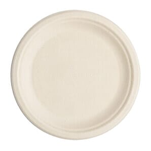 Vegware DX582 Compostable Nourish Moulded Fibre Plate Natural 7"/178mm (Pack of 500)