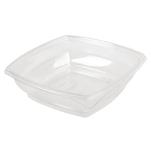 Faerch FB364 Faerch Plaza Clear Recyclable Deli Containers Base Only 750ml / 26oz (Pack of 500)