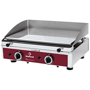 Diamond PLANCHA/2CR-N Smooth Top Gas Chrome Coated Cooking Surface Hot Plate