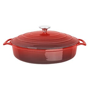 Vogue FS479 Red Round Sauté Pan 3.5Ltr
