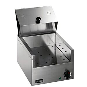 Front view of the Lincat LCS Lynx 400 Electric Counter-top Chip Scuttle