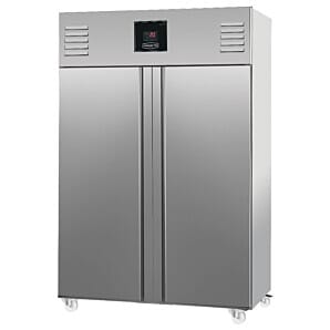 Front view of the Sterling Pro XNI142 Vantage Double Door Storage Cabinet Freezer, 1400 Litres