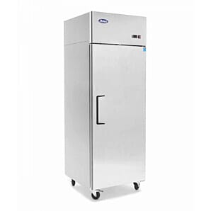 Atosa YBF9206GR Slimline Upright Single Door Fridge 410ltrs