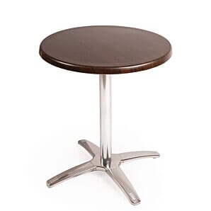 Bolero SA223 Special Offer Round Dark Brown Table Top and Base Combo