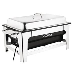 Front view of the Olympia CM266 Electric Chafing Dish
