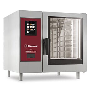 Diamond SDGT/XC-06 Touch Screen Gas Direct Steam Convection Oven, 6 x 1/1 GN