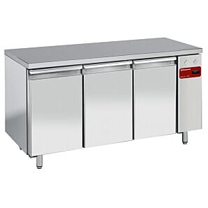 Diamond TS3B/H 3 Door Stainless Steel Freezer Counter, 405 Litres