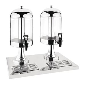 Olympia Double Juice Dispenser with Drip Tray - J184