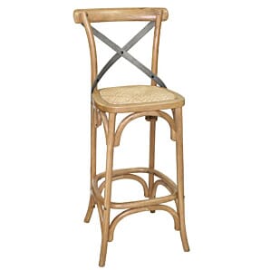 Bolero Wooden Barstool with Backrest - GG657