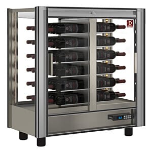 Diamond PVV-1/TR-R6 Stainless Steel Modulable Refrigerated Wine Cooler, 216 Litres