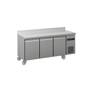 Hoshizaki ACR-180DG-LRR-RRS-C1 U 3 Door Stainless Steel Refrigerated Counter with Splashback, 457 Litres