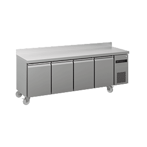 Hoshizaki ACR-225DG-LLRR-RRS-C1 U 4 Door Stainless Steel Refrigerated Counter with Splashback, 625 Litres