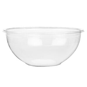 Vegware FS181 185-Series Compostable Bon Appetit Wide PLA Salad Bowls 32oz (Pack of 300)