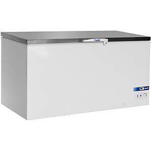 Prodis AR550SS White Chest Freezer Stainless Steel Lid, 550 Litres