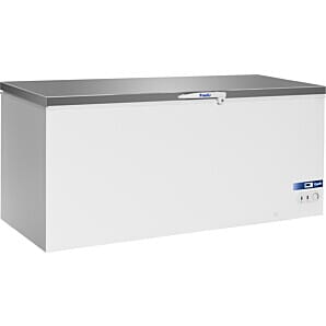 Prodis AR650SS White Chest Freezer Stainless Steel Lid, 650 Litres