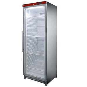 Diamond PV400X/G-R6 Single Glass Door Display Upright Refrigerator, 400 Litres