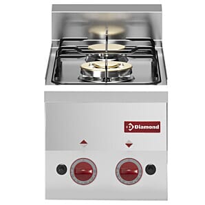 Diamond G60/2F3T-N 2 Stove Countertop Gas Range Cooker