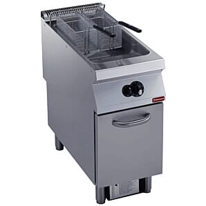 Diamond G22/F23A4-S Double Basket Freestanding Gas Fryer on Neutral Closed Cupboard