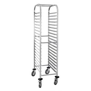 Front view of the Vogue U376 Gastronorm Racking Trolley 20 Level
