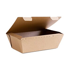Vegware CF886 Compostable Microflute Takeaway Box 8x5" (Pack 250)