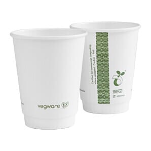 Vegware DX576 Hot Cup White Double Wall 8oz 79-Series (Pack of 500)
