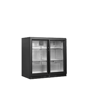 Tefcold BA21S Sliding Double Door Back Bar Bottle Cooler, 196 Litres