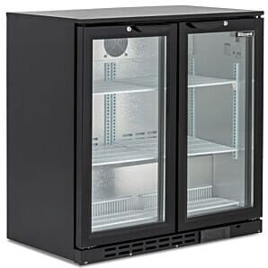 Blizzard BAR2 Hinged Double Door Back Bar Bottle Cooler, 200 Litres