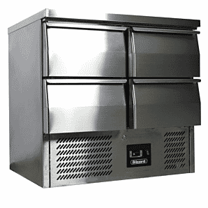 Blizzard BCC2-4D 4 Drawer Compact Refrigerated 1/1 Gastronorm Counter, 240 Litres
