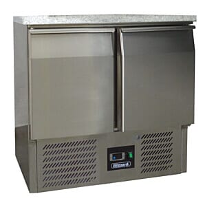 Blizzard BCC2-GR-TOP 2 Door Refrigerated 1/1 Gastronorm Counter with Granite Worktop, 240 Litres