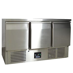 Blizzard BCC3 3 Door Compact Refrigerated 1/1 Gastronorm Counter, 368 Litres