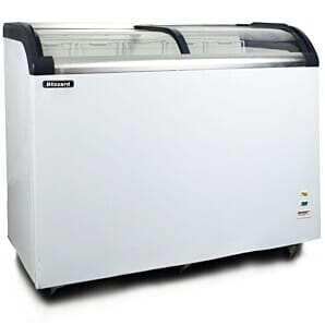 Blizzard BDF32 Glass Sliding Lid Curved Chest Freezer, 320 Litres