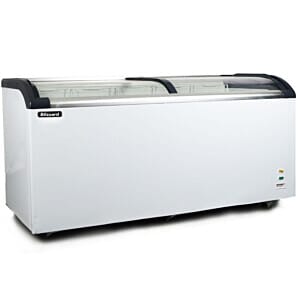 Blizzard BDF52 Glass Sliding Lid Curved Chest Freezer, 520 Litres