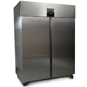 Blizzard BF2SS Double Door Stainless Steel 2/1 Gastronorm Freezer, 1300 Litres