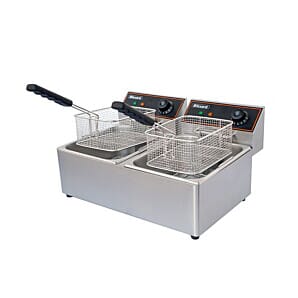 Blizzard BF6-6 Double Tank Electric Fryer with Tap, 2 x 8 Litres