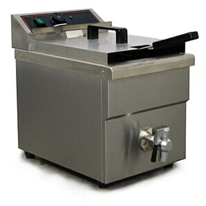 Blizzard BF8 Single Tank Electric Fryer with Tap, 8 Litres