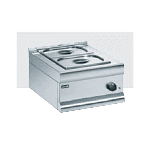 Lincat BM4D Silverlink 600 Electric Counter-top Bain Marie - Dry Heat - Gastronorms - Base + Dish Pack - W 450 mm - 0.75 kW