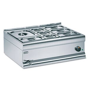 Lincat BM7AW Silverlink 600 Electric Counter-top Bain Marie - Wet Heat - Gastronorms - Base + Dish Pack - W 750 mm - 2.0 kW