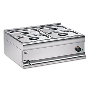 Lincat BM7XBW Silverlink 600 Electric Counter-top Bain Marie - Wet Heat - Gastronorms - Base + Dish Pack - W 750 mm - 2.0 kW