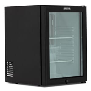 Blizzard BMB40G Glass Single Door Silent Operation Mini Bar Fridge, 40 Litres