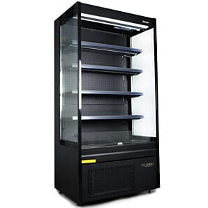 Blizzard BTD100BK Black Slim Multideck Display, 1000mm
