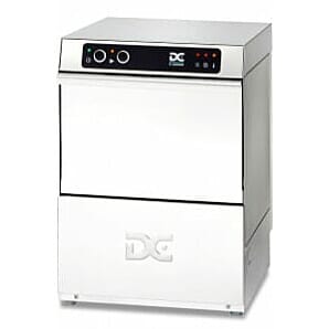 Front view of the DC ED50 Economy Range 500mm Basket Frontloading Commercial Dishwasher, 18 Plates
